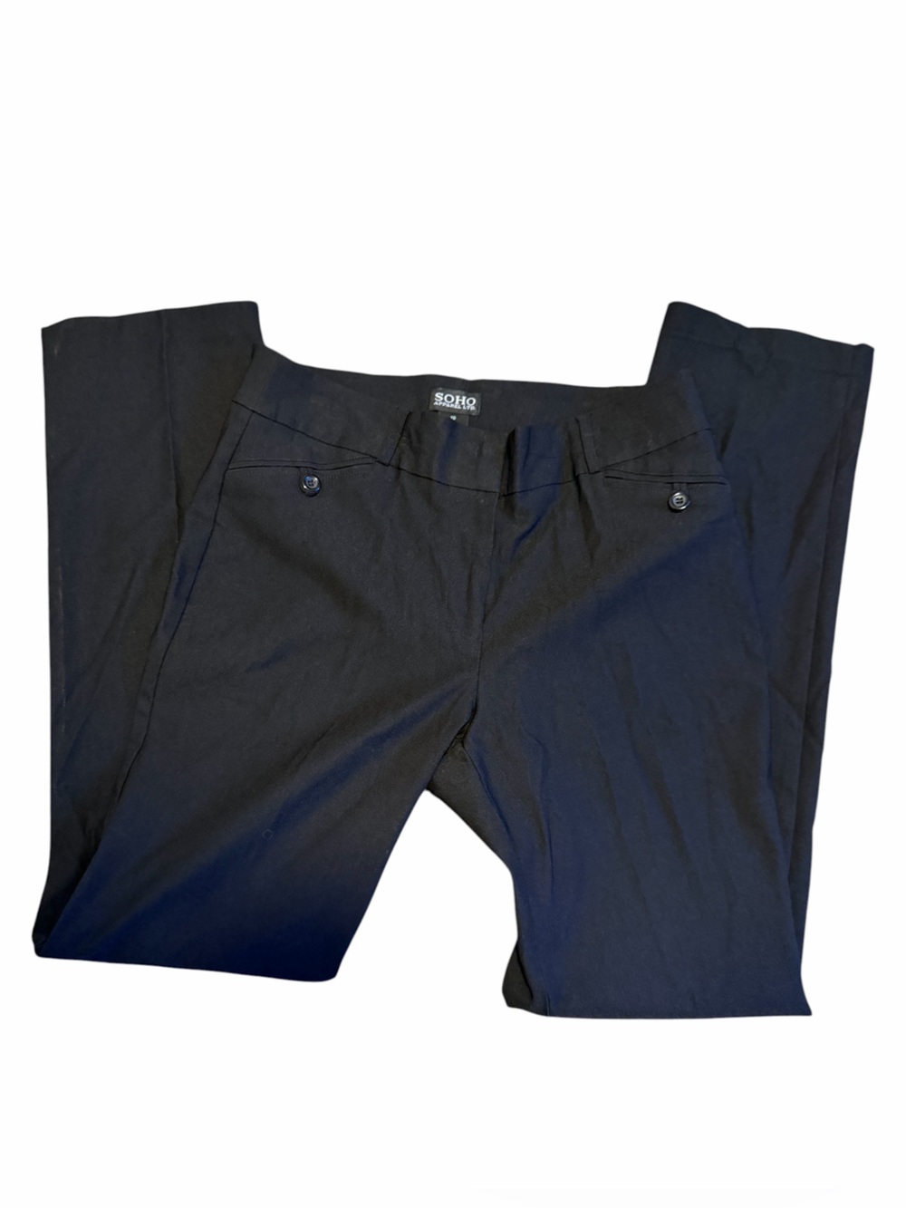 Soho Apparel LTD. Black Straight-Leg Dress Pants Size 10